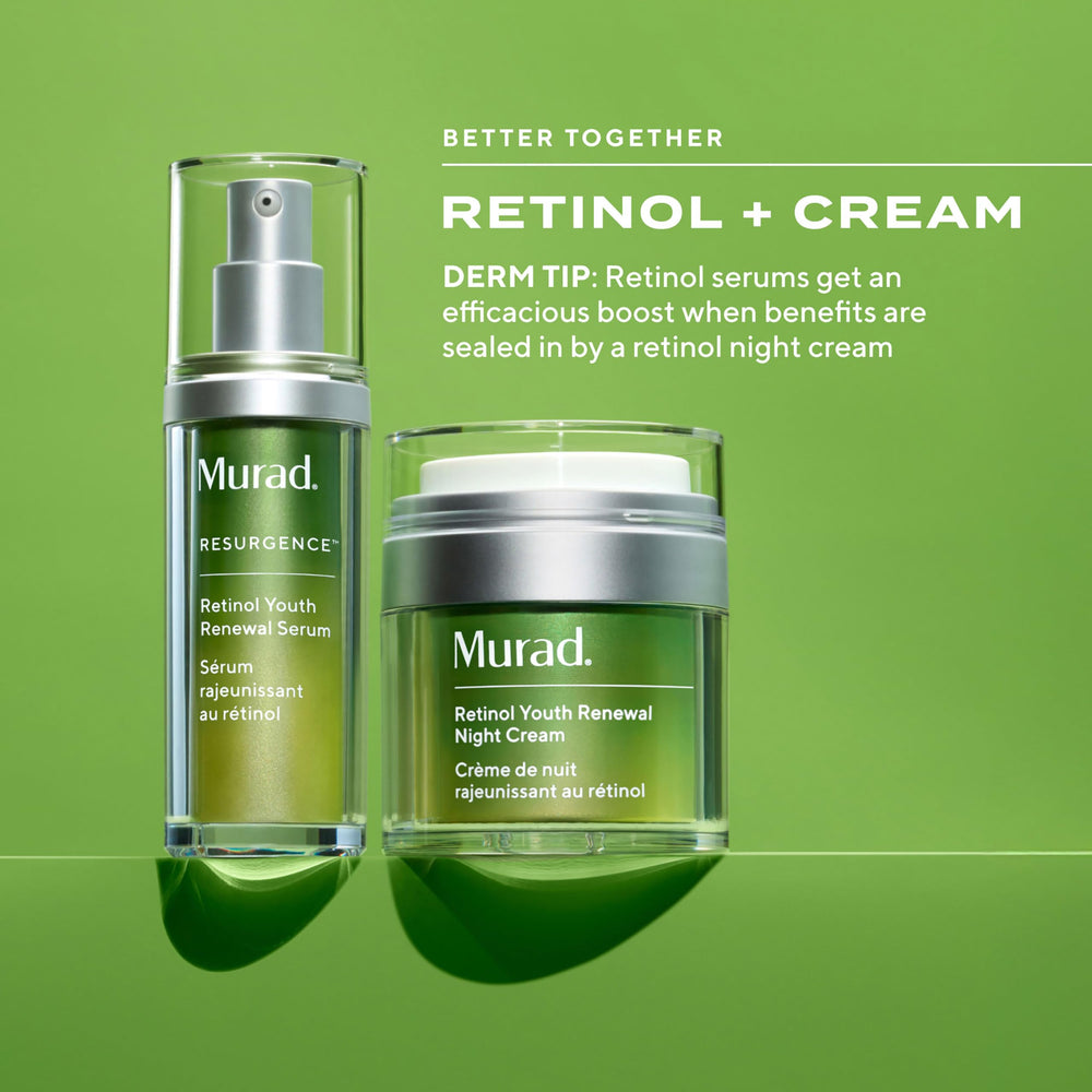 Murad Retinol Youth Renewal Serum close-up skin texture improvement