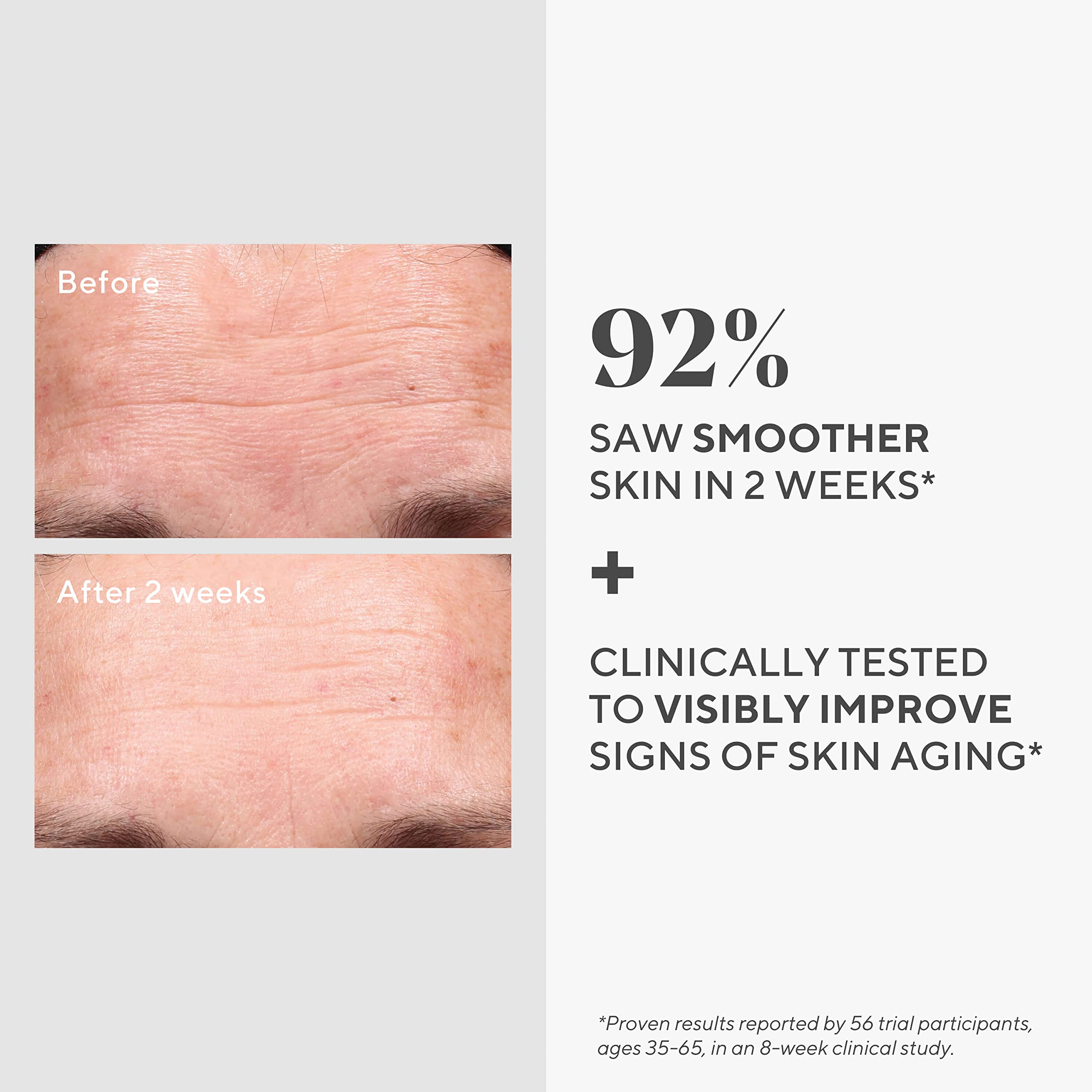 Murad Retinol Youth Renewal Serum label close-up with key ingredients