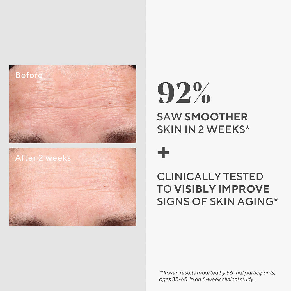 Murad Retinol Youth Renewal Serum label close-up with key ingredients