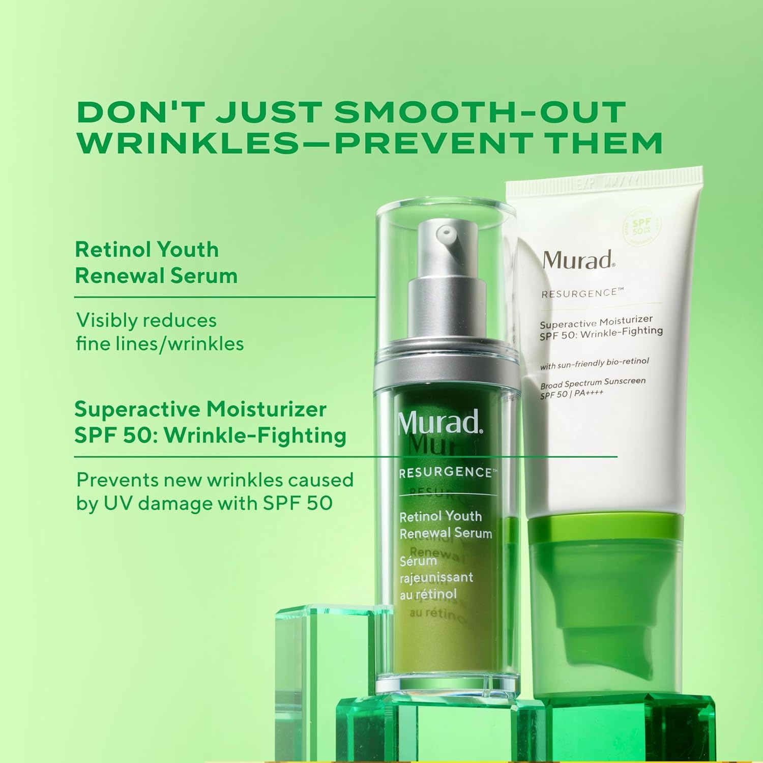 Murad SPF50 glow close-up demonstrates natural radiant finish.
