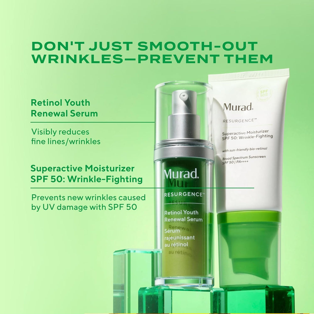 Murad SPF50 glow close-up demonstrates natural radiant finish.