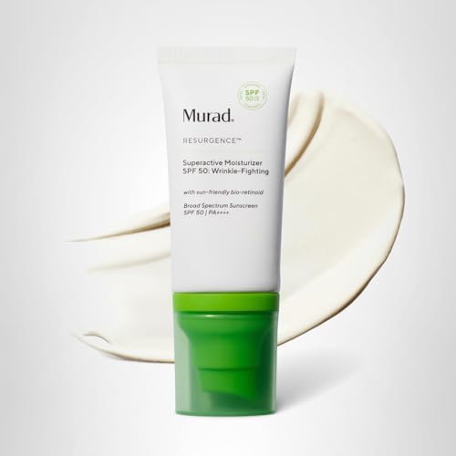 Murad SPF50 sunscreen bottle lay-flat view for storage.