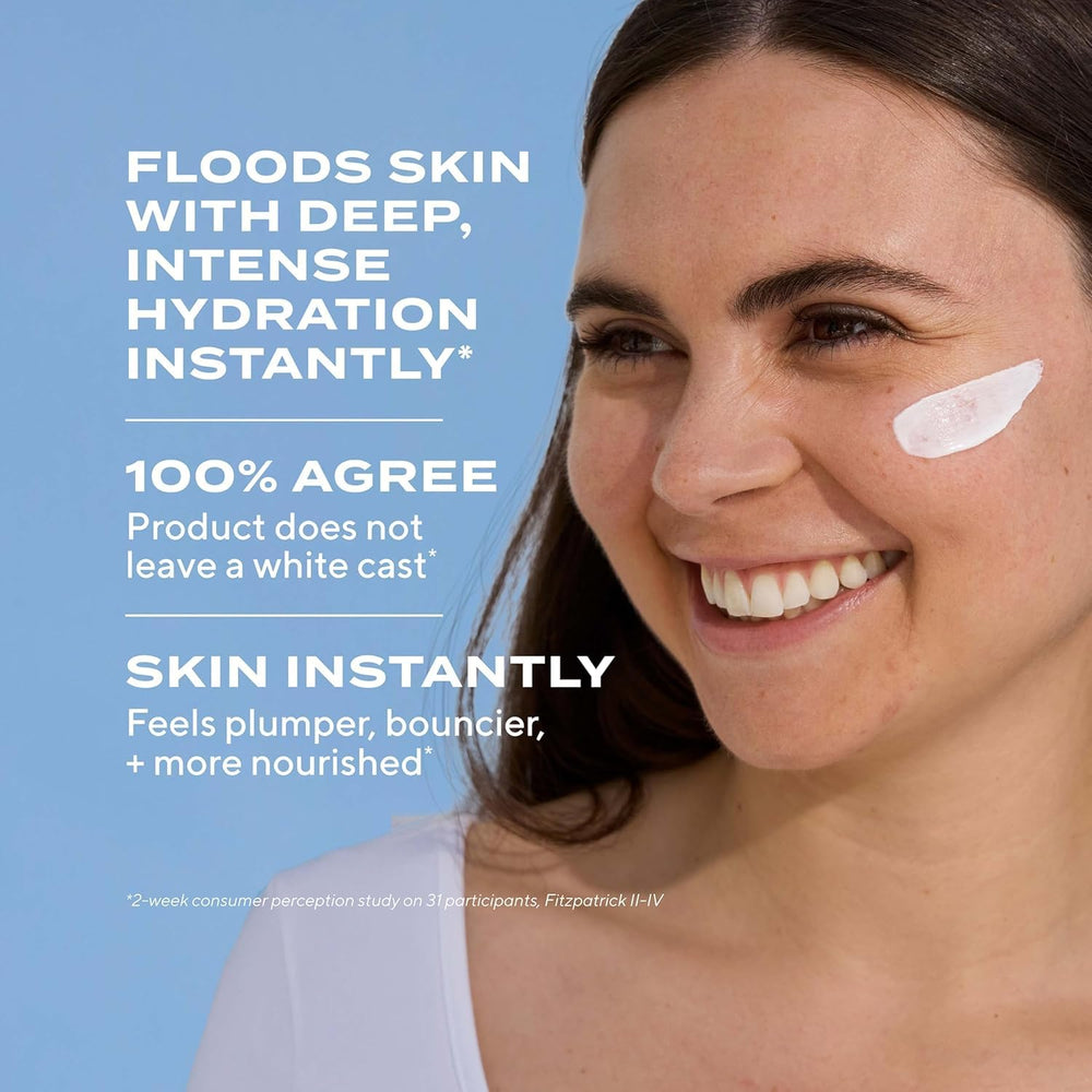 Etiqueta SPF50 de Murad Superactive, protección UVA/UVB sin rastro blanco