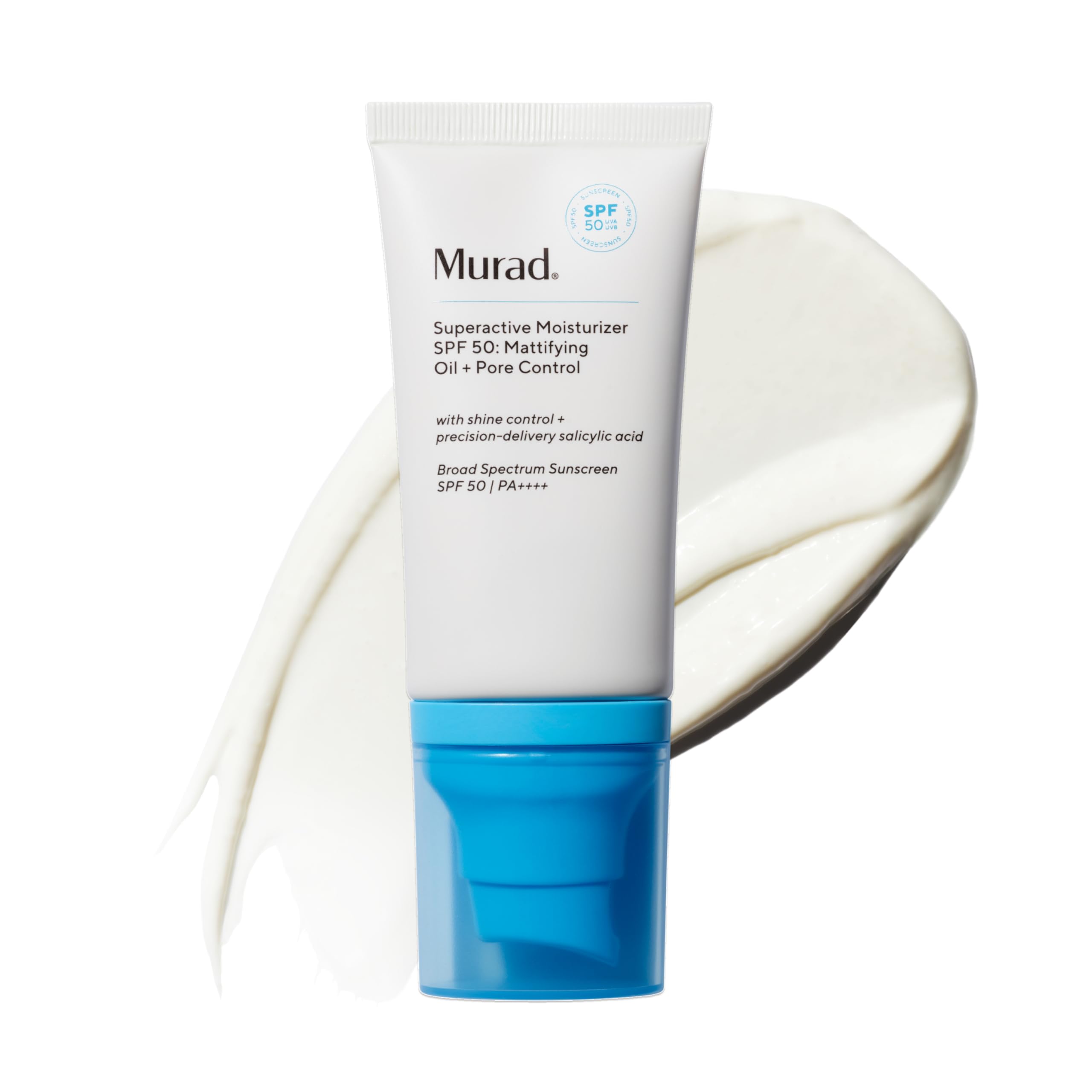 Murad Superactive mattifying oil bottle shows shine control