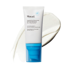 Murad Superactive mattifying oil bottle shows shine control