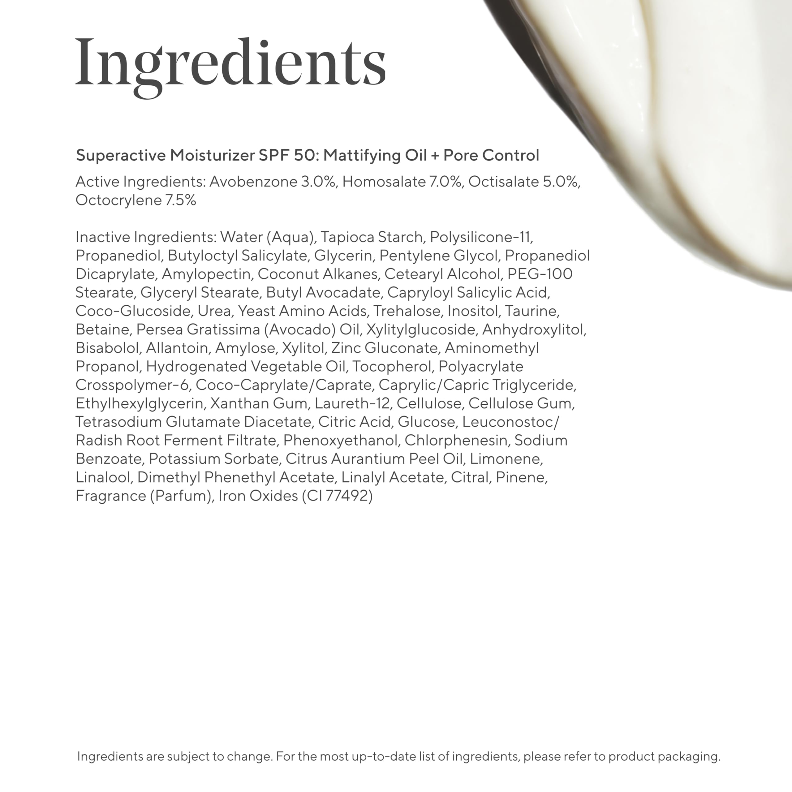 Murad Superactive no white cast finish on skin for seamless appearance