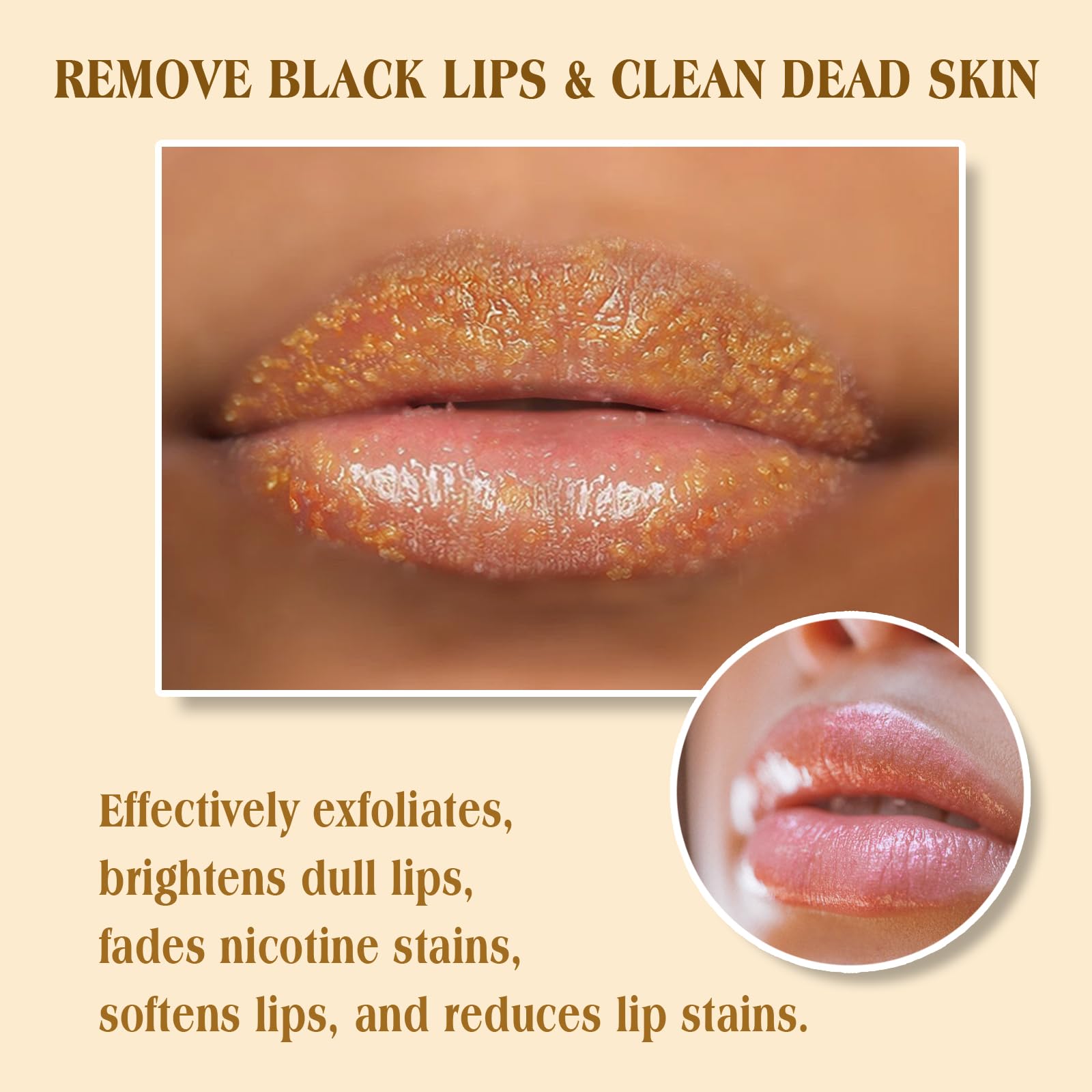 MUREND exfoliation followed by hydration keeps lips moisturized.