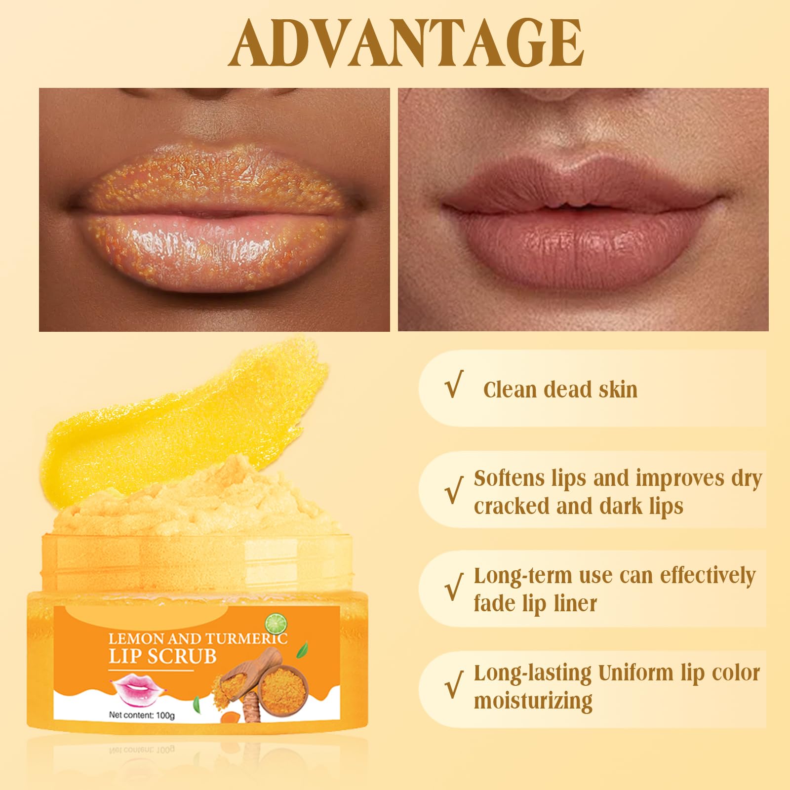 MUREND lip scrub deep cleansing prepares lips for better product absorption.