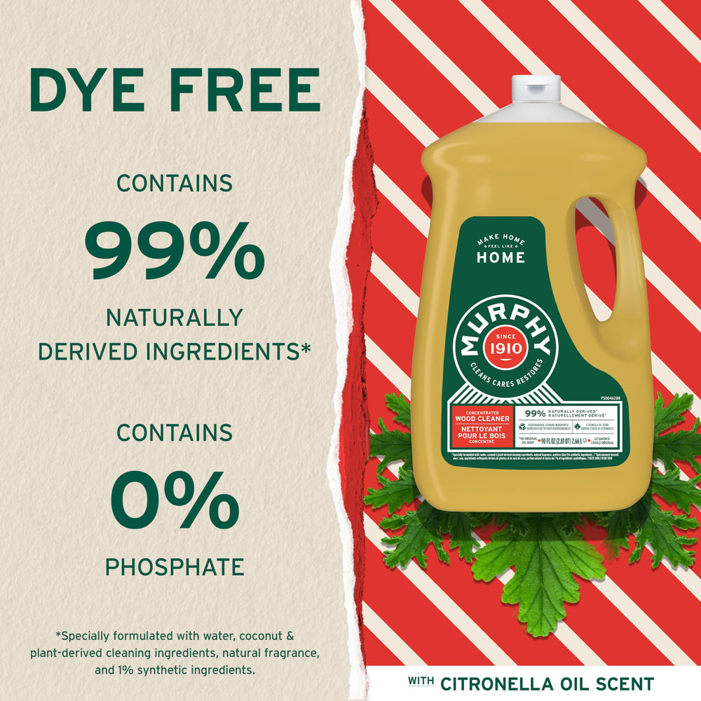 Murphy's Oil Soap on ceramic tile cleans grease effectively
