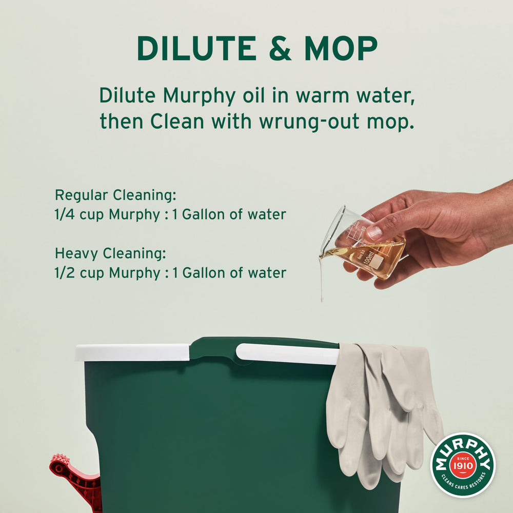 Murphy's Oil Soap on laminate floors cleans with minimal residue