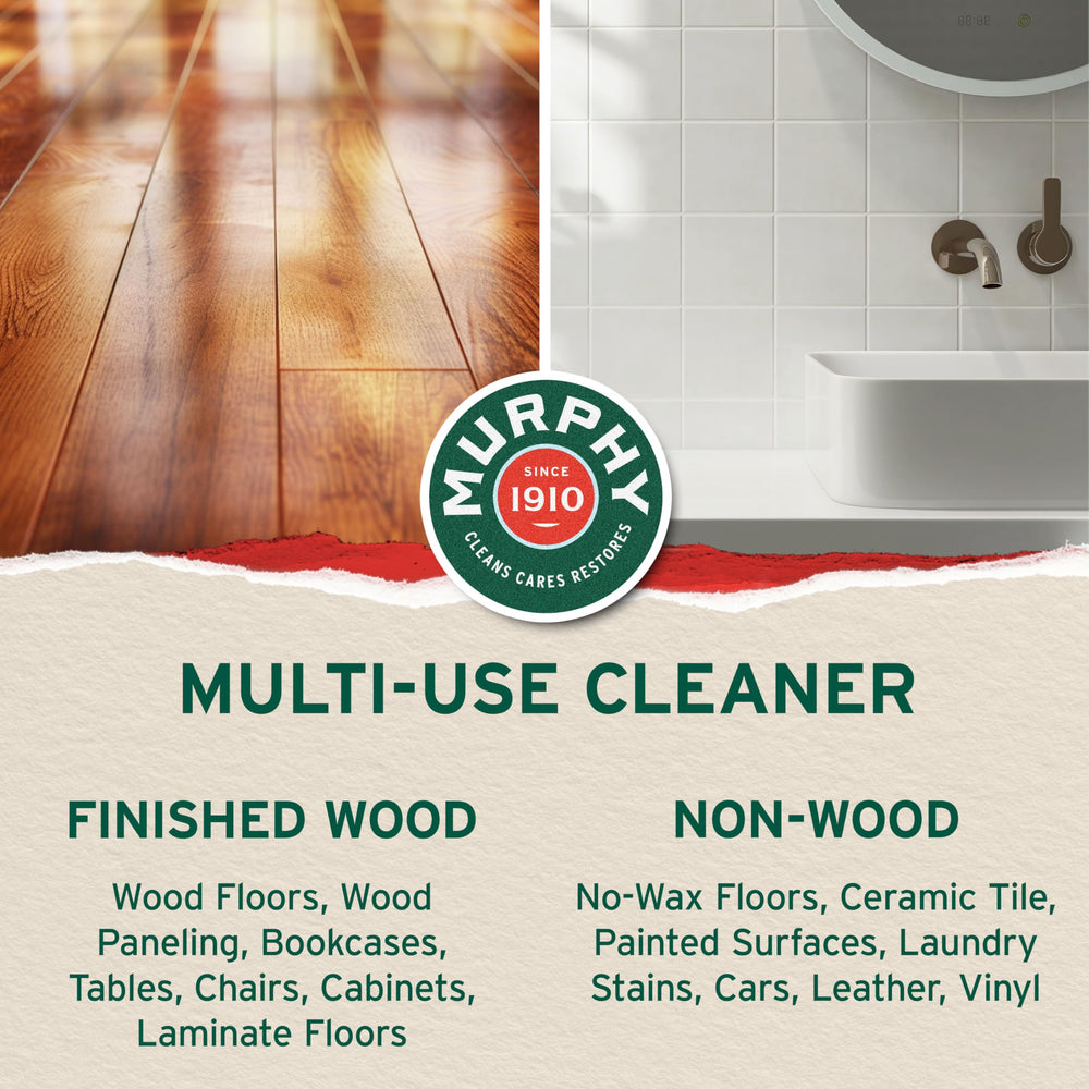 Murphy's Oil Soap on no-wax floors removes dirt without streaks