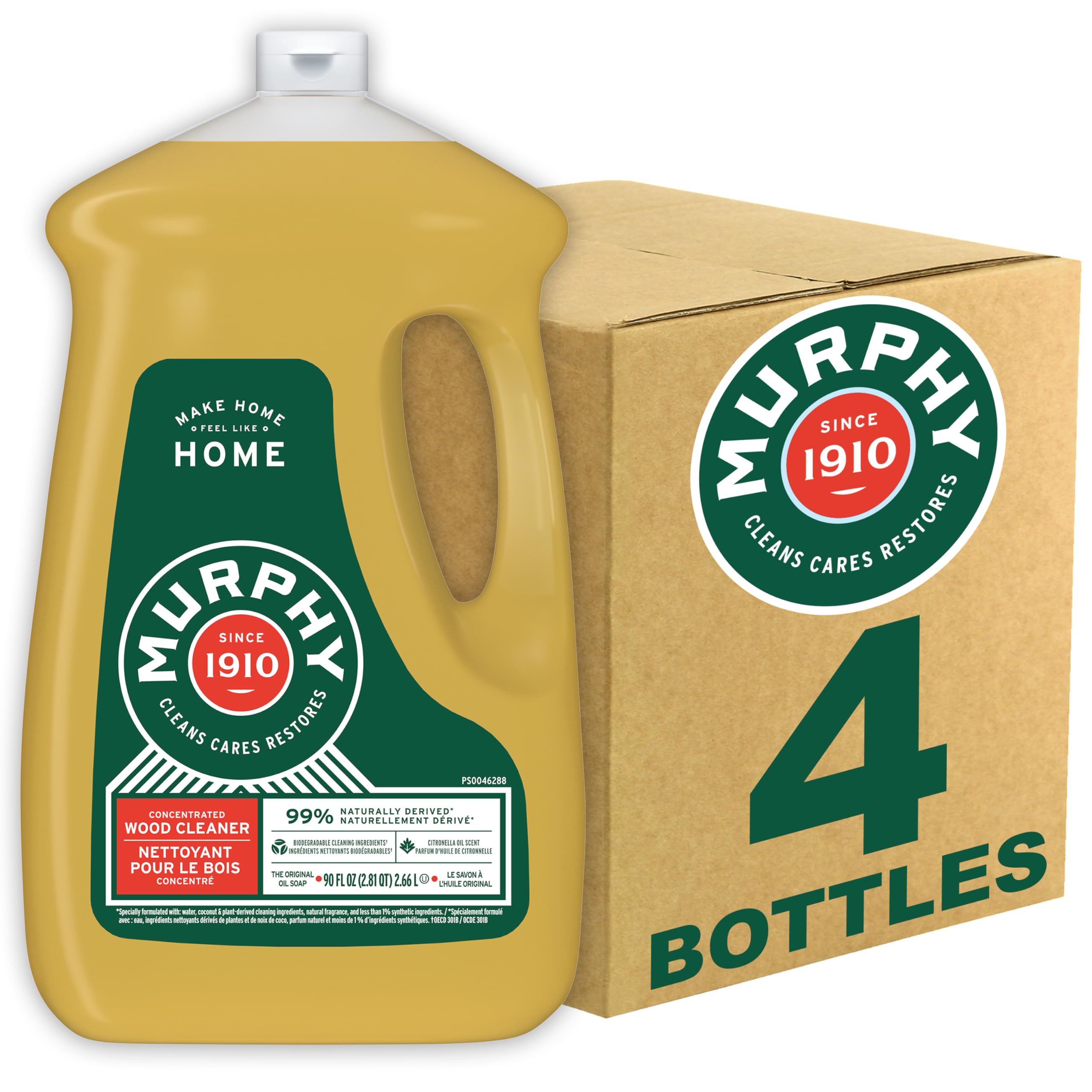Murphy's Oil Soap original bottle pour for easy dilution and gentle cleaning