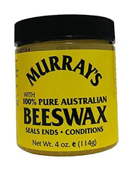 Murray's Beeswax jar shows long-lasting hold for dreadlocks and end sealing.