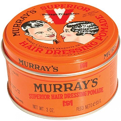 Murray's Superior Hair Dressing Pomade Vintage Special Edition bottle delivering strong hold for classic retro styling.