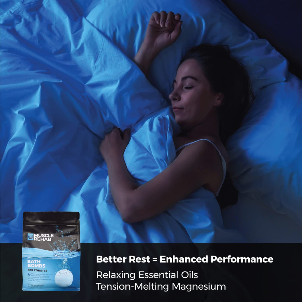 Muscle Rehab fórmula limpia para piel suave tras el baño.