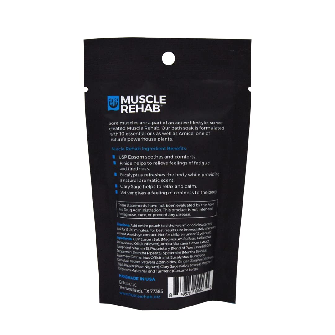 Muscle Rehab Sal Epsom Viaje: ideal para uso en hoteles y traslados