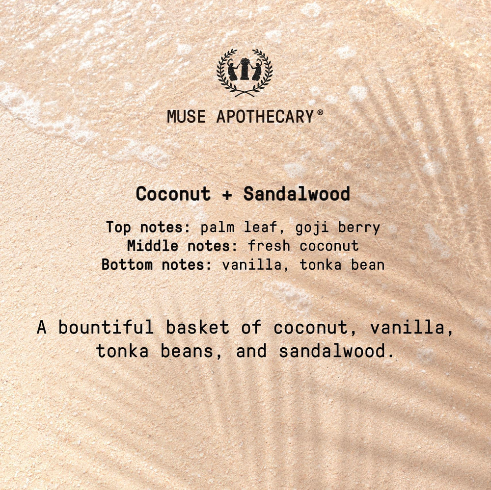 Muse Apothecary Aroma Coco Sándalo: experiencia sensorial en cada lavado