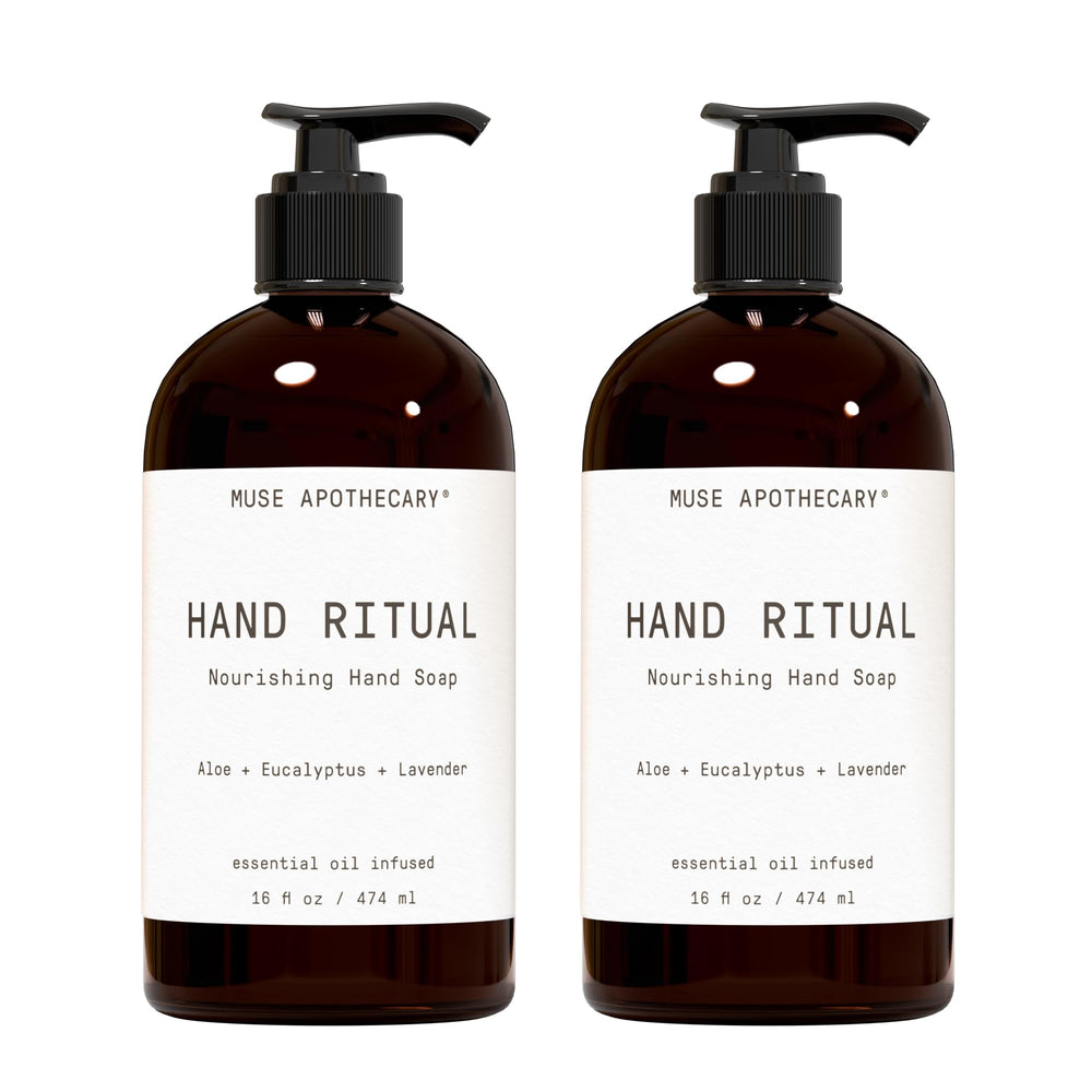 Muse Apothecary Rituales de Manos: botella de onza 16 para lavado aromático.
