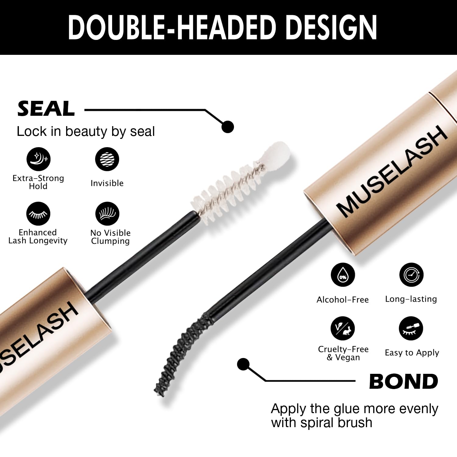 MUSELASH DIY lash kit with extensions ready for application