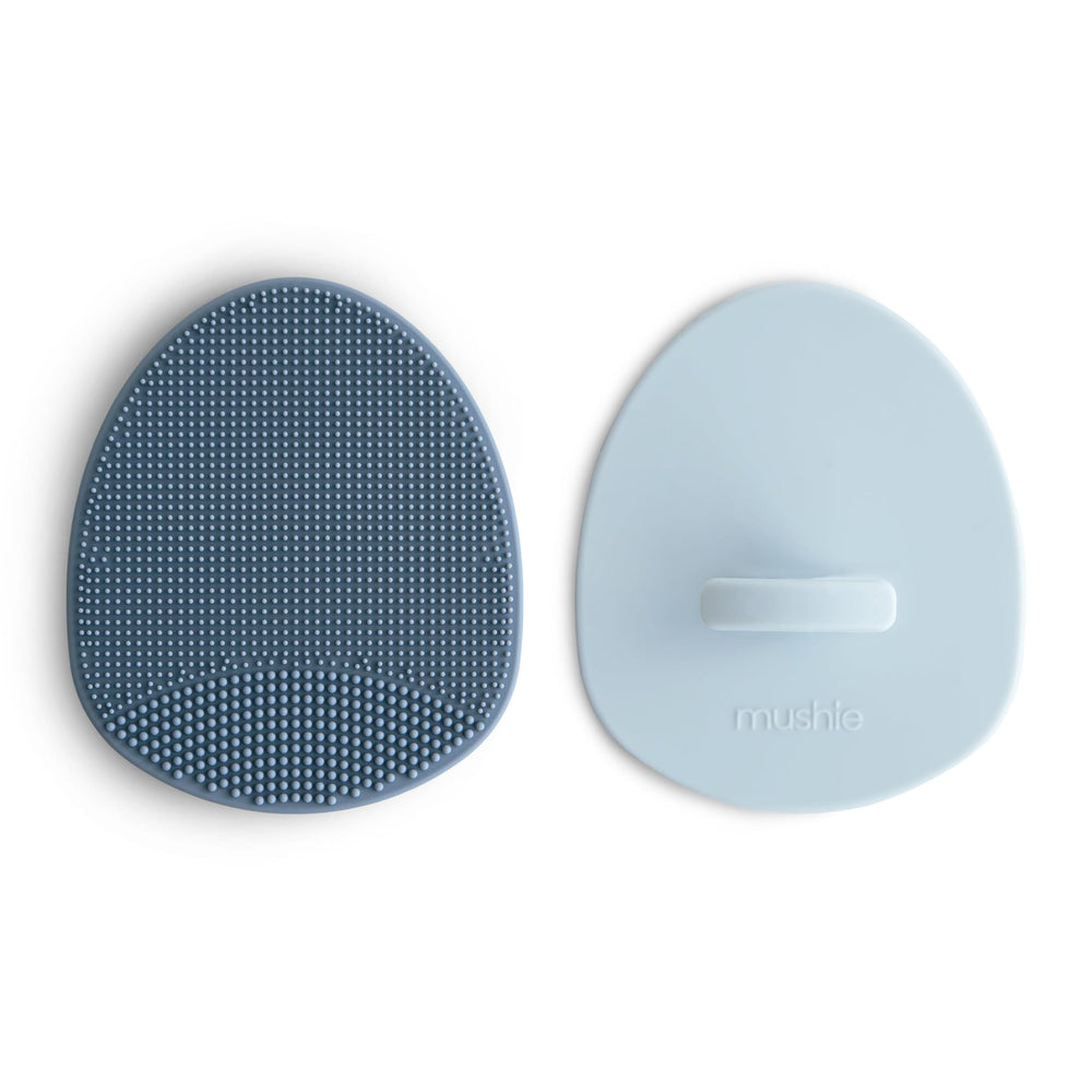 Mushie cepillo para costra del cuero cabelludo del bebé, baño suave y cómodo
