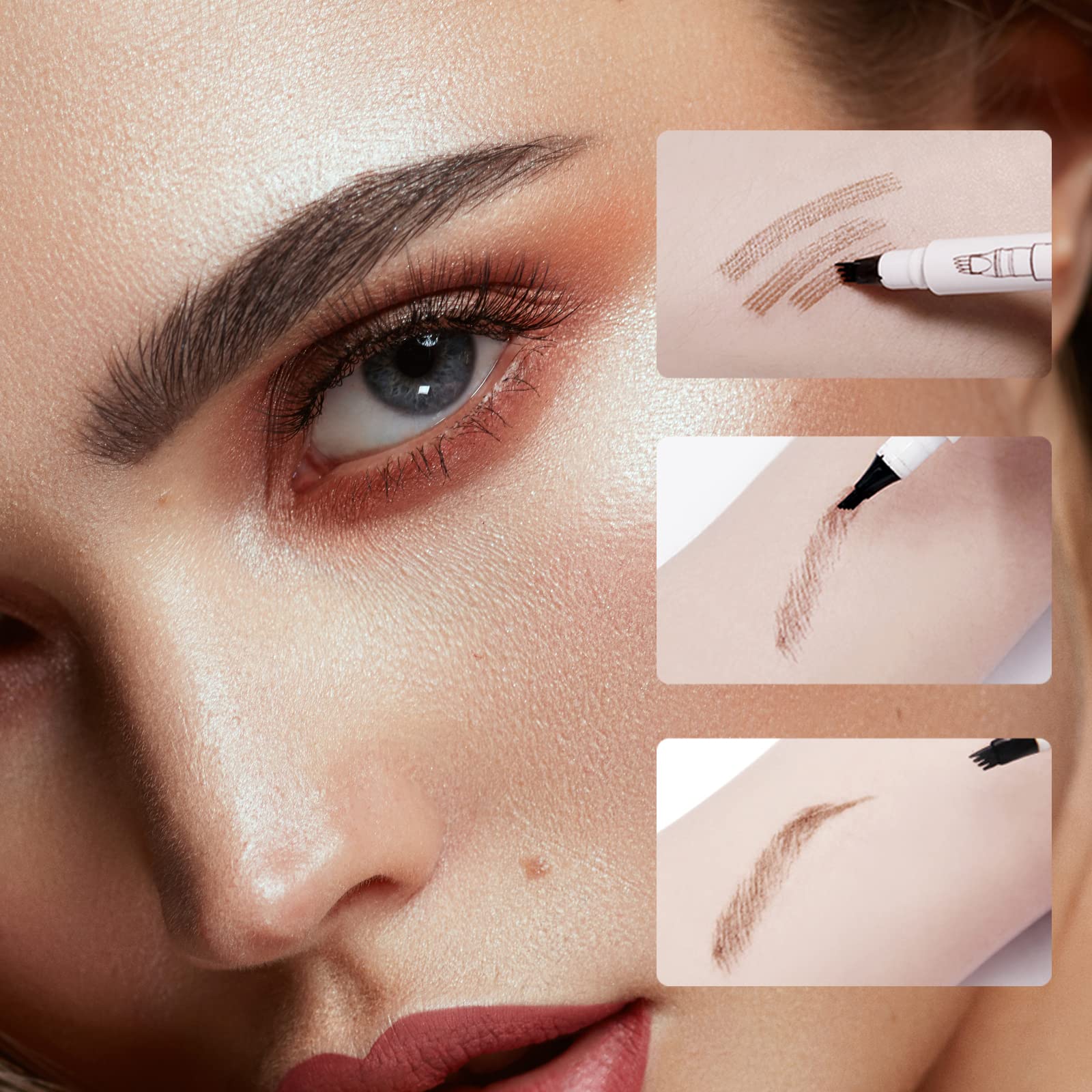 Music Flower Eyebrow Pencil dark grey shade suits cool-toned features.