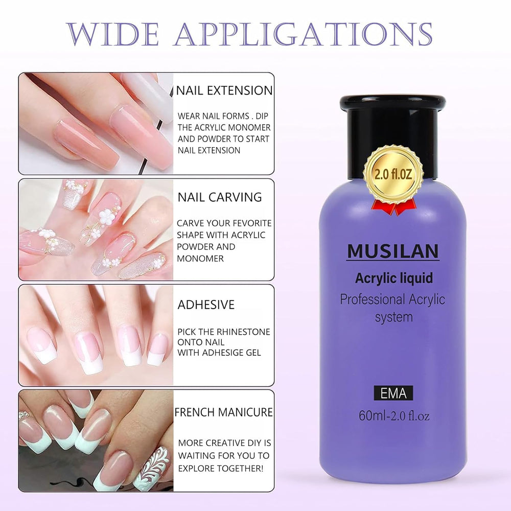 MUSILAN monómero, aplicación para extensión de uñas y nivelación suave