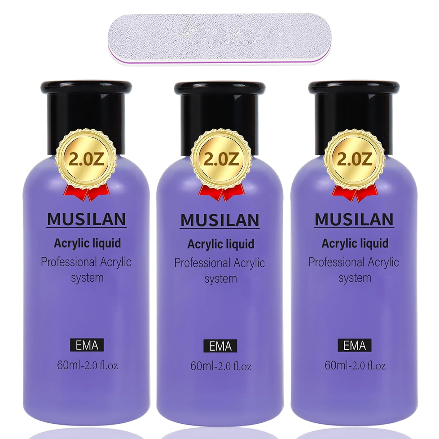 MUSILAN monómero para uñas, botella de 180 ml, cobertura uniforme y adherencia
