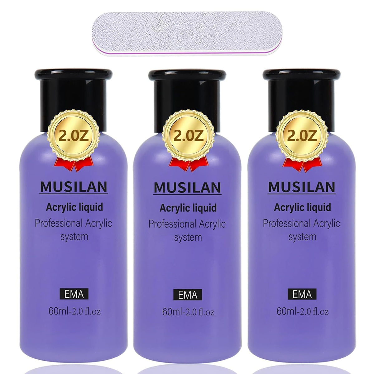 MUSILAN monómero para uñas, botella de 180 ml, cobertura uniforme y adherencia