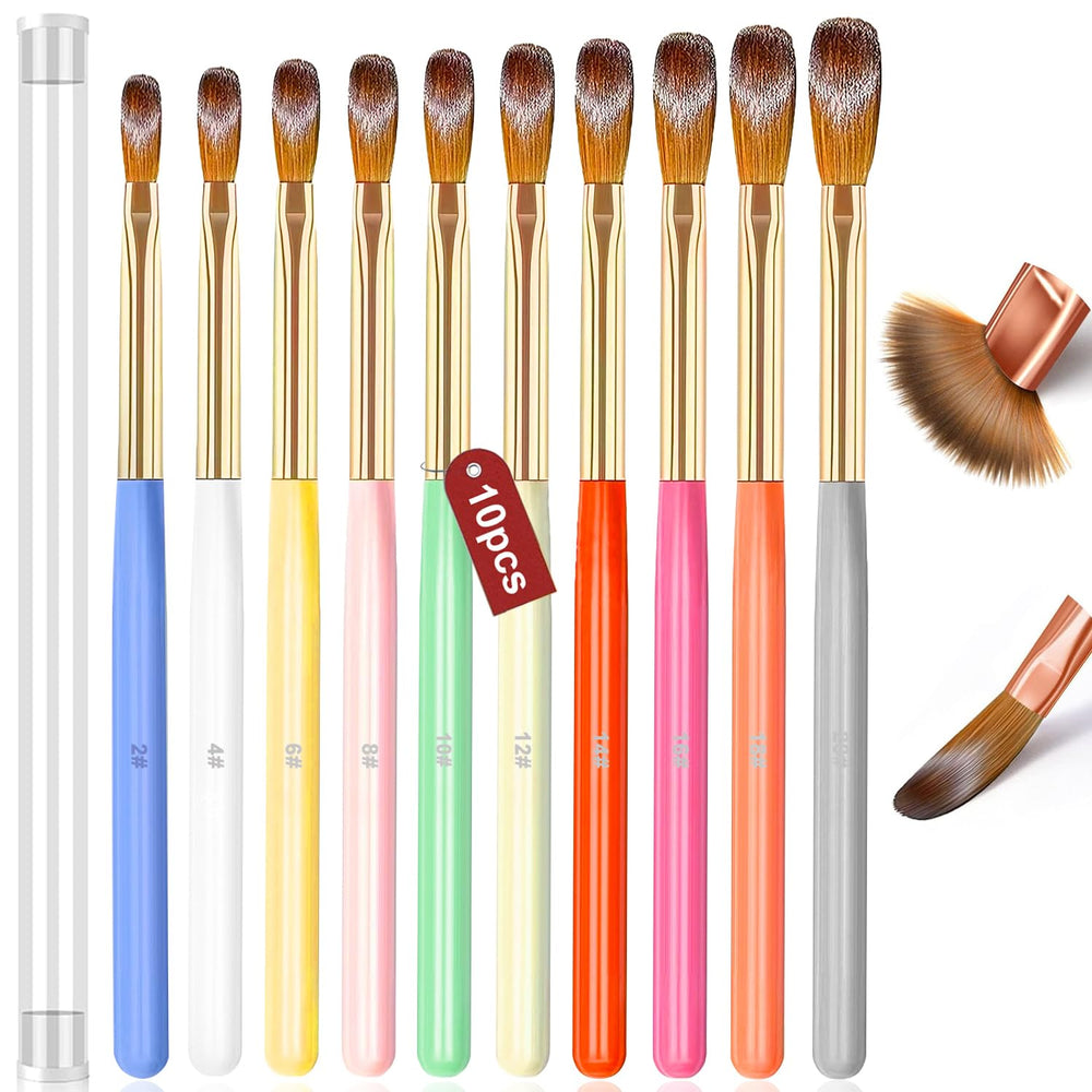 MUSILAN nail art brush set collection view for versatile acrylic designs