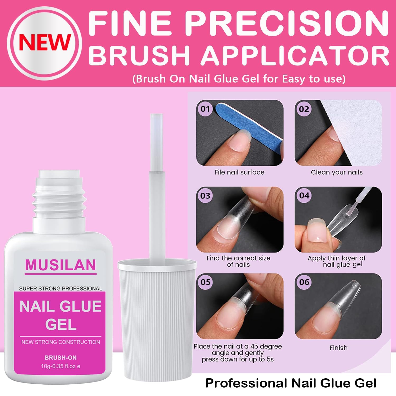 Musilan remover para esmalte y uñas, elimina capas sin dañar.