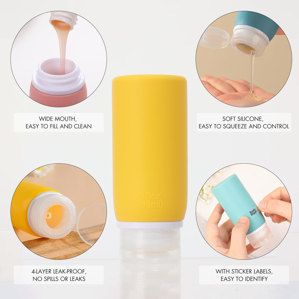 Muslish BPA-free travel containers made from safe, odor-free materials.