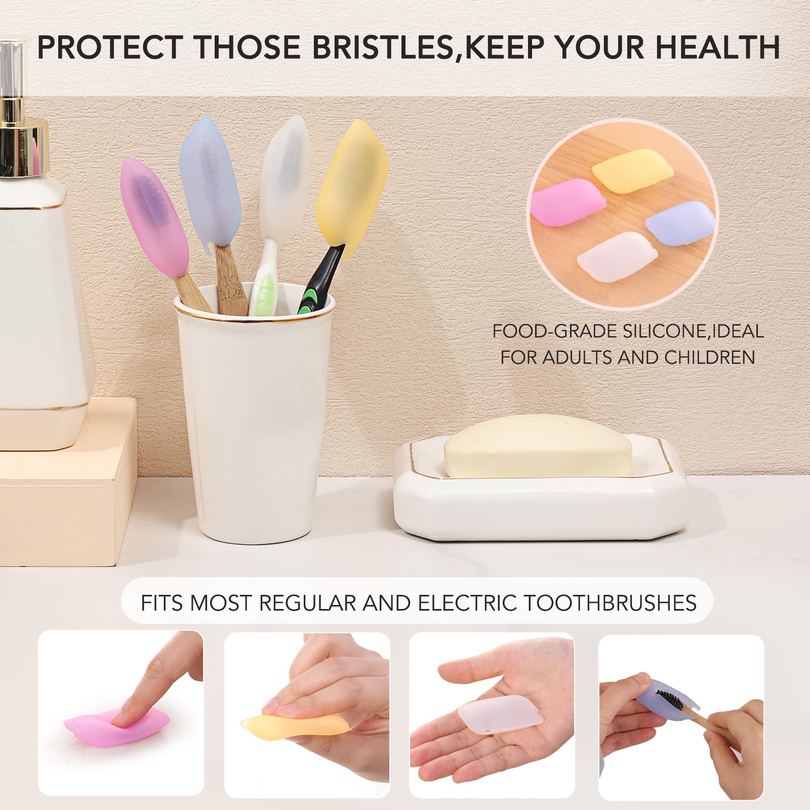 Muslish colorful containers showcase diverse sizes for toiletries.