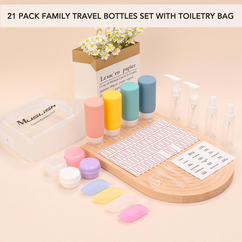 Muslish toiletry bag included keeps essentials organized during travel.