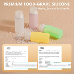 Muslish silicone cream jar highlights odorless storage on trips.