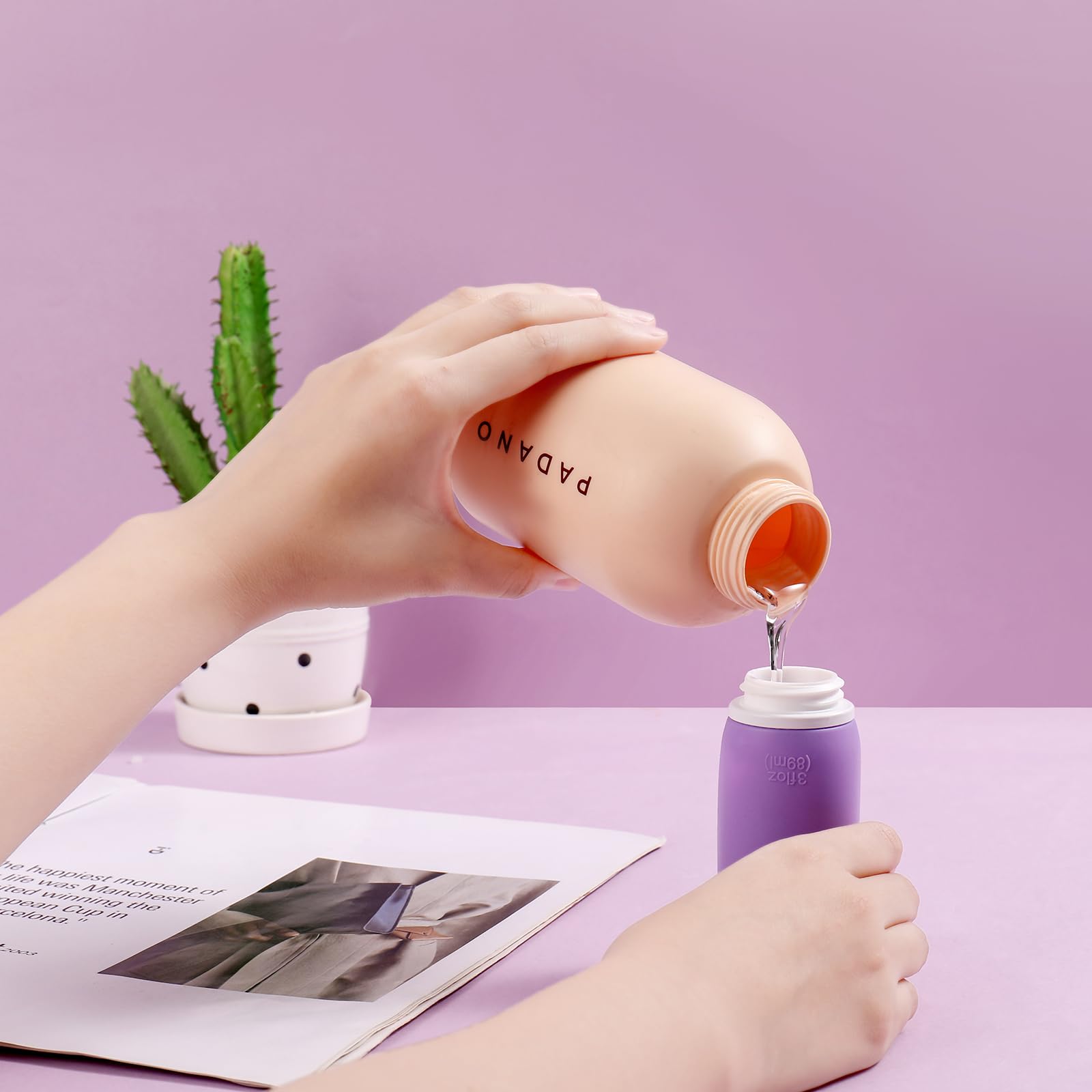 Muslish toiletry bag keeping containers organized and accessible