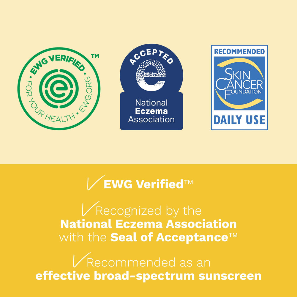 Aplicación fácil de la barra solar mineral Mustela en cara y cuerpo.