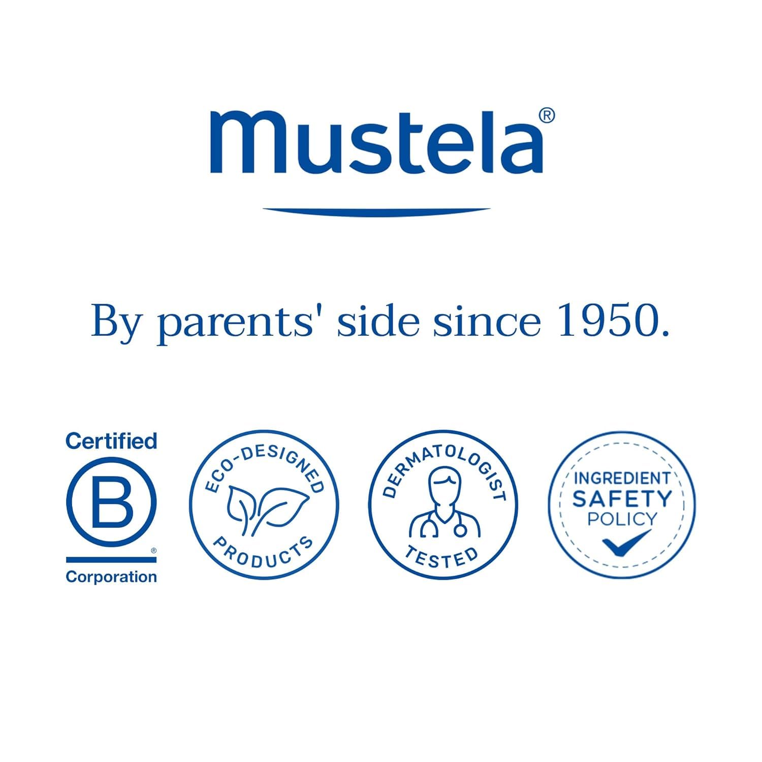 Mustela envase más sostenible con 50% menos plástico.