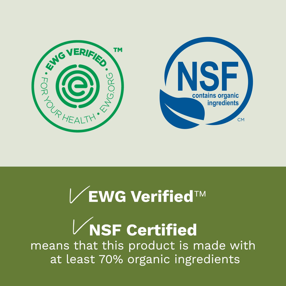 Mustela verificado por EWG para seguridad de la fórmula.