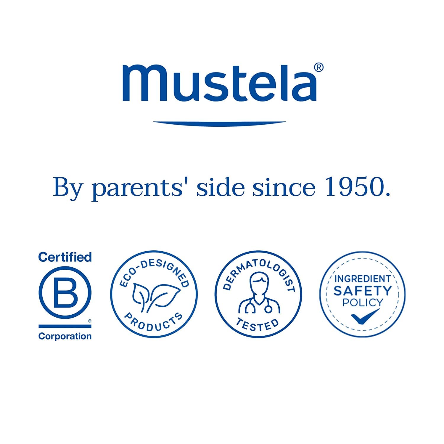 Mustela EWG-Verified seal signals trusted safety for pregnancy skincare.