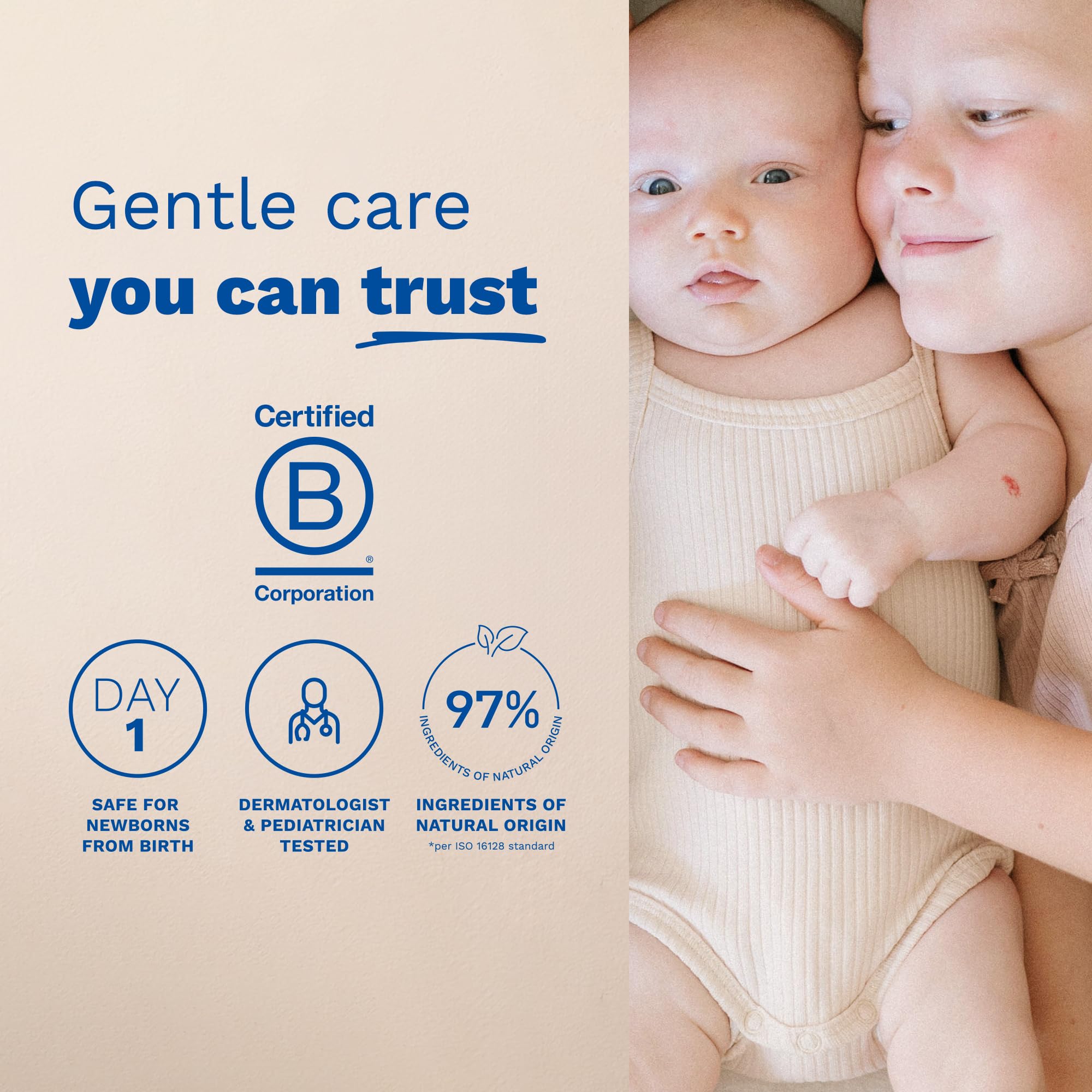 Mustela Musti hypoallergenic testing image showcases dermatology-grade safety.