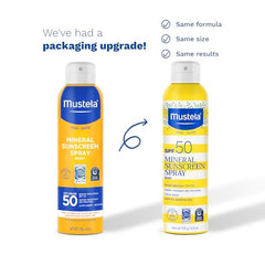 Mustela Spray Solar Mineral Bebés Dorsal, aplicación cómoda en la piel.