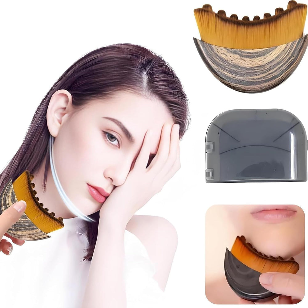 Mustio lymphatic contour brush closeup bristles demonstrates precise contouring and circulation boost.