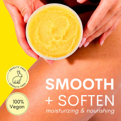 Muun Turmeric Scrub: textura satinada que deja la piel lisa.