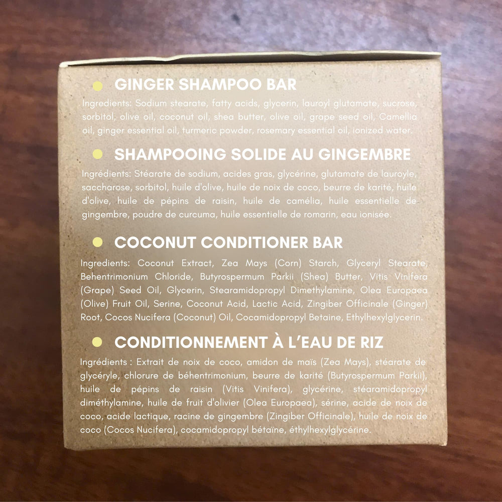 Muun Ginger Bar sostenible, vegano y sin plástico.