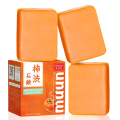 Muun Persimmon Soap Pack 3 odor-control bar for daily freshness