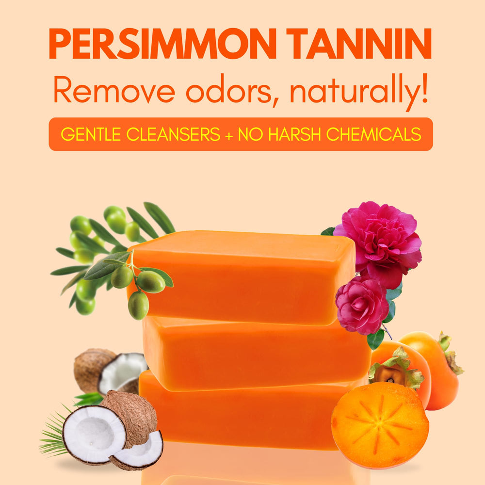 Muun Persimmon Soap Pack 3 underarm cleansing for odor control