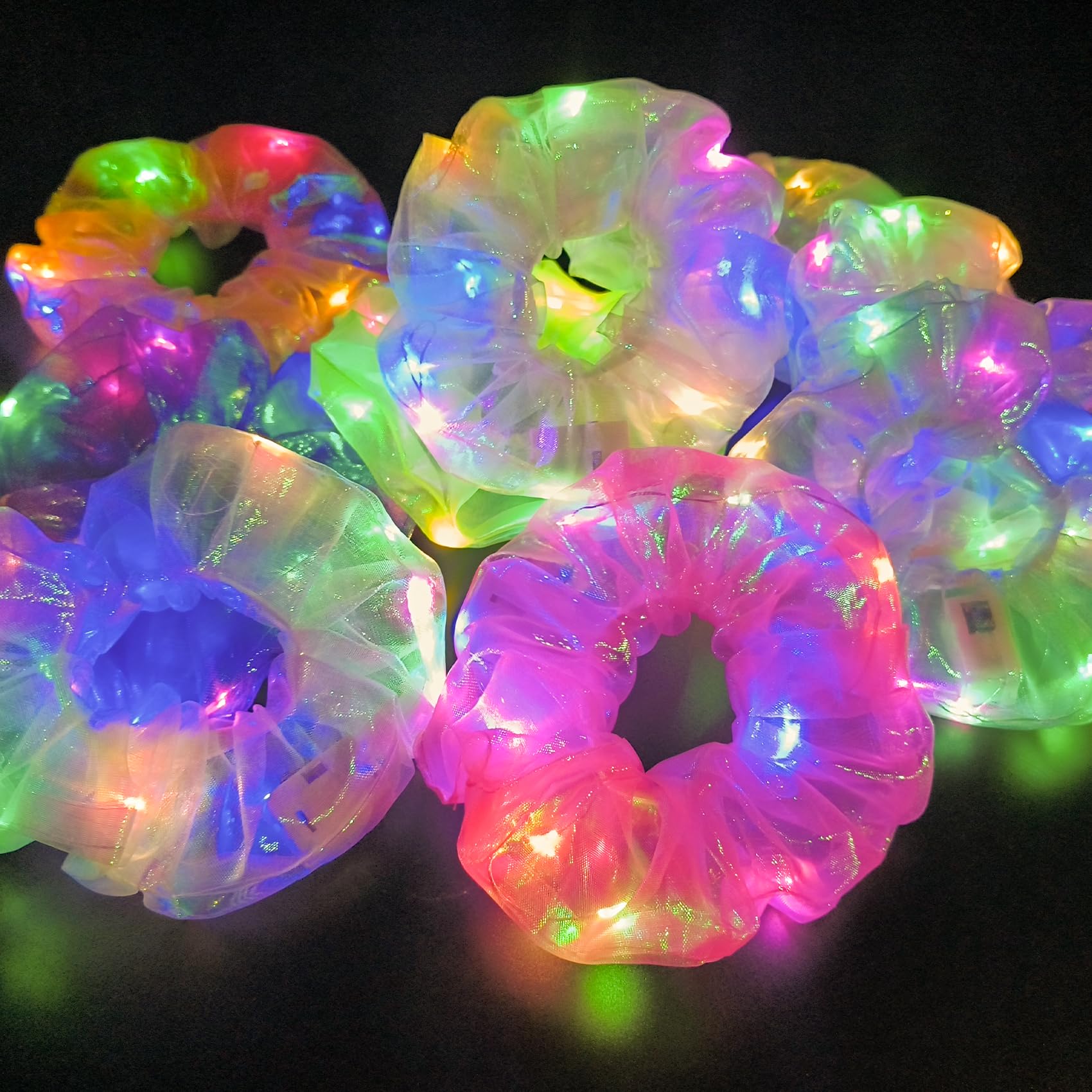 MUYANN banda satinada con luz, complemento de peinado.