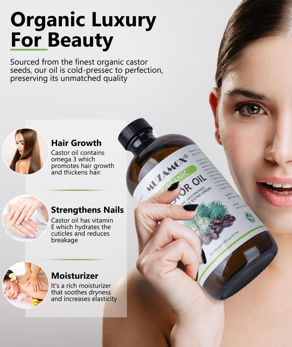 MUZAMOX hexane-free label confirms purity and safe topical use.