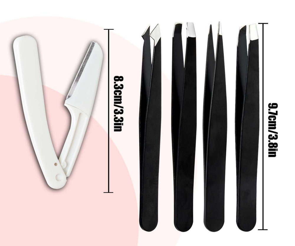 Muzioiernsu stainless steel precision tweezers for clean hair removal