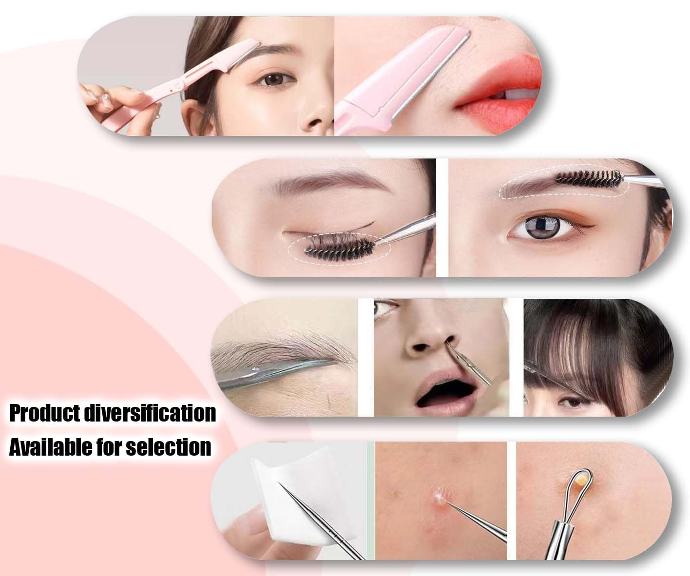Muzioiernsu precision grip tweezers aid small-hair removal near delicate areas.